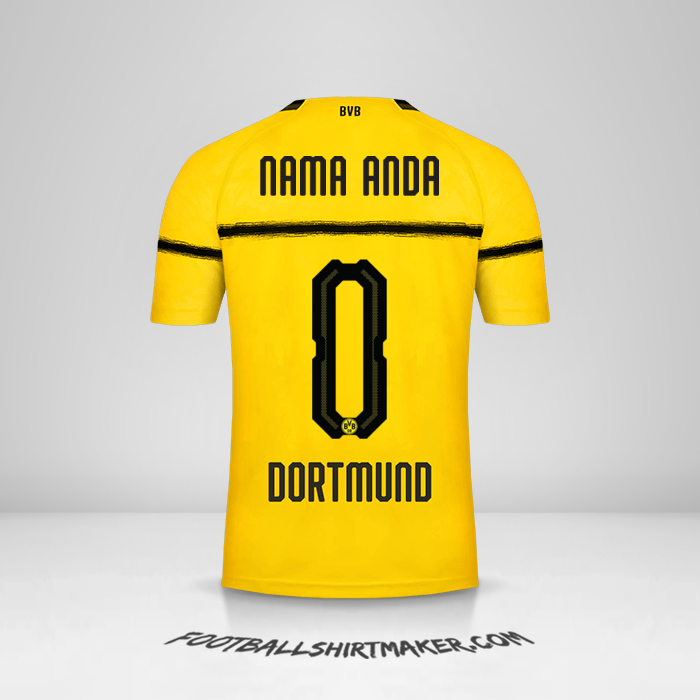 Jersey Borussia Dortmund Cup 2018/19 -  nama anda - 0