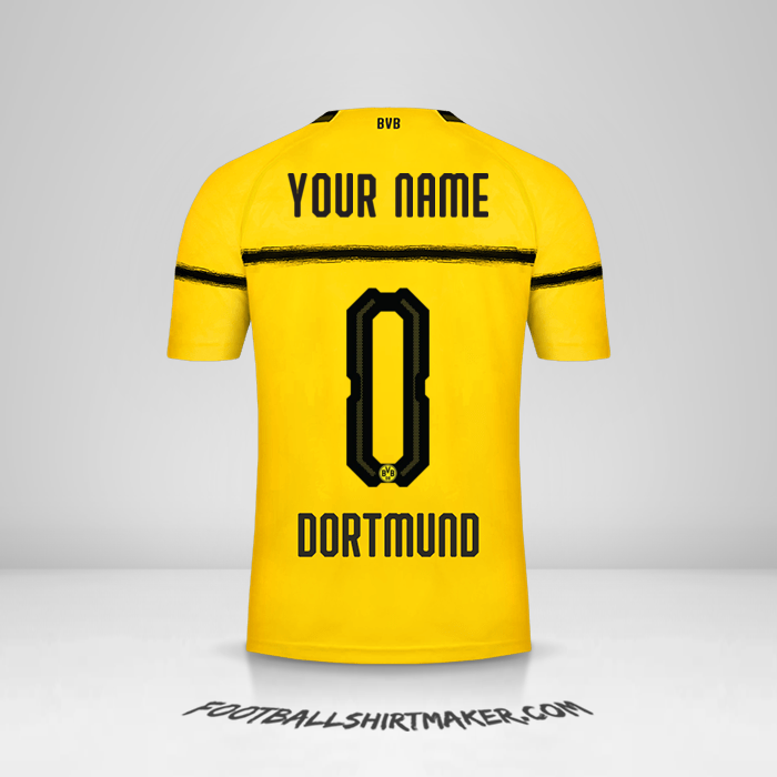 Shirt Borussia Dortmund 2018/19 Cup -  your name - 0