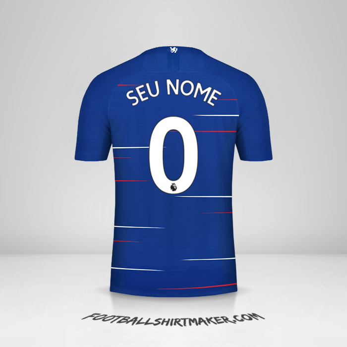 Camisa Chelsea 2018/19 -  seu nome - 0