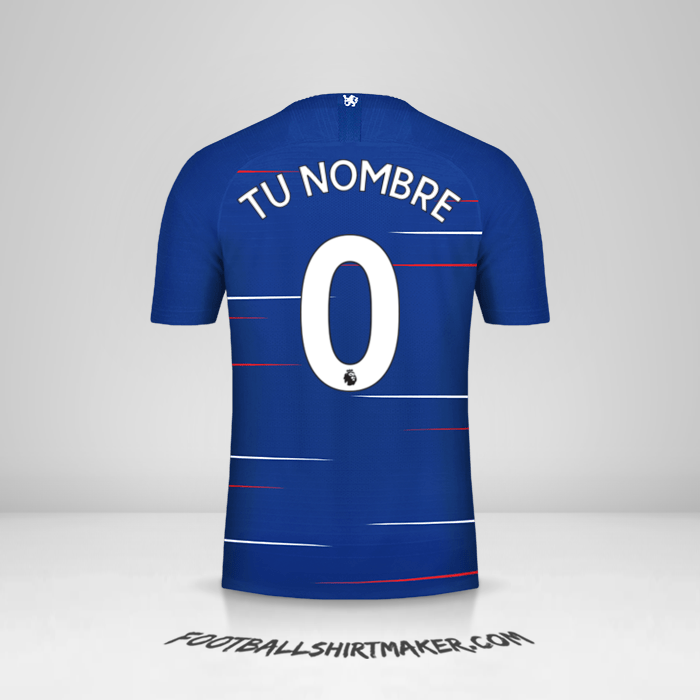 Jersey Chelsea 2018/19 -  tu nombre - 0
