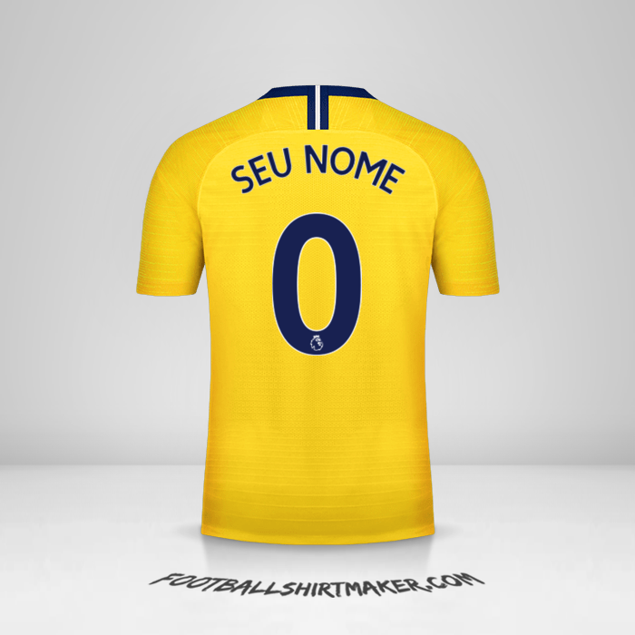 Camisa Chelsea 2018/19 II -  seu nome - 0