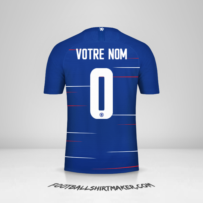 Maillot Chelsea Cup 2018/19 -  votre nom - 0