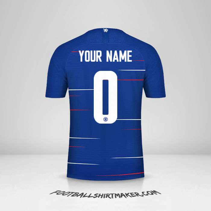 Jersey Chelsea Cup 2018/19 -  your name - 0