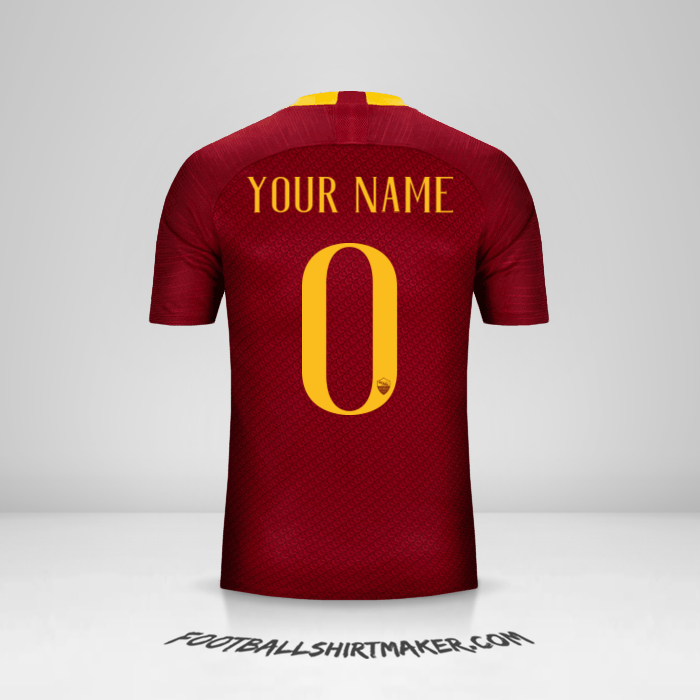 Shirt AS Roma 2018/19 -  your name - 0