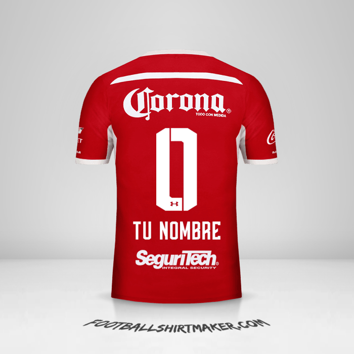 Camiseta Toluca FC 2018/19 -  tu nombre - 0