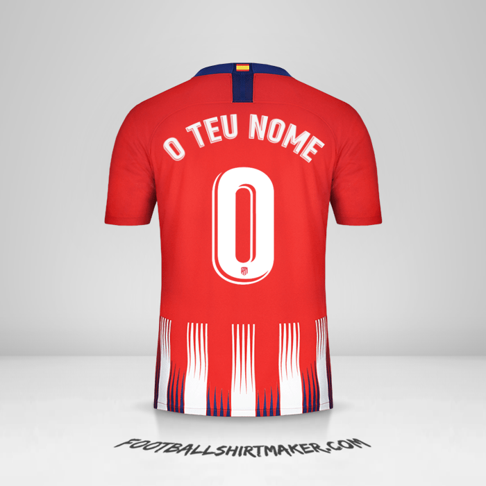 Camisola Atletico Madrid 2018/19 -  o teu nome - 0