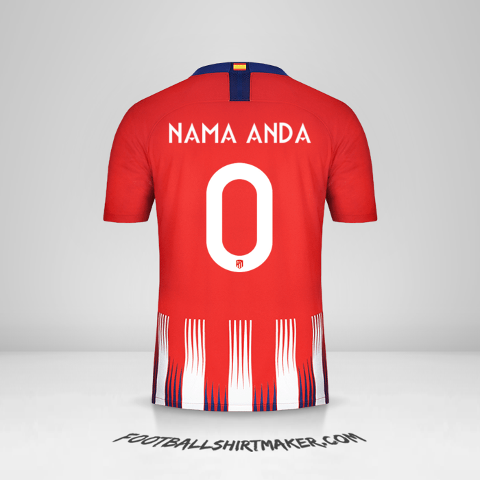 Jersey Atletico Madrid 2018/19 Cup -  nama anda - 0