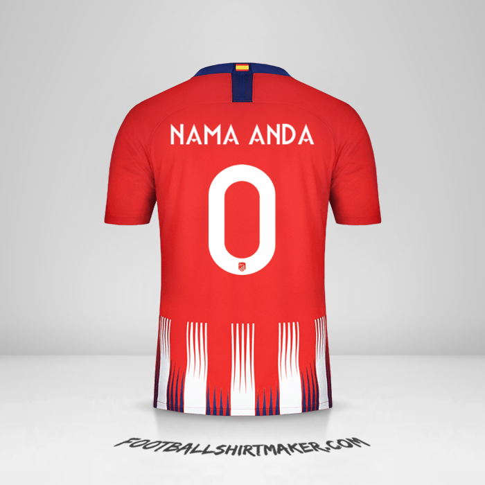 Jersey Atletico Madrid Cup 2018/19 -  nama anda - 0