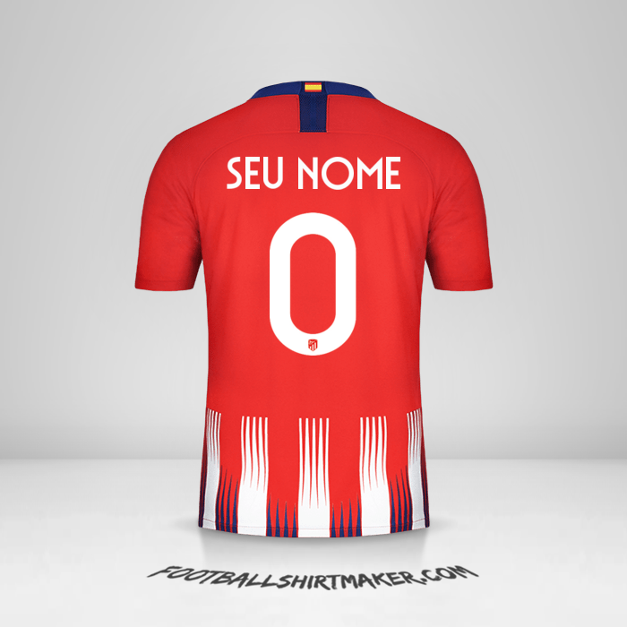 Camisa Atletico Madrid Cup 2018/19 -  seu nome - 0