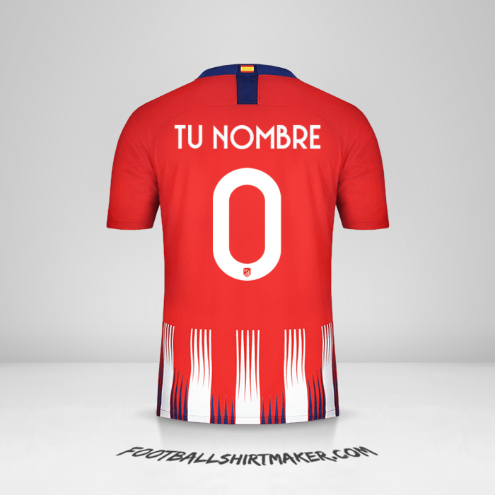 Camiseta Atletico Madrid 2018/19 Cup -  tu nombre - 0