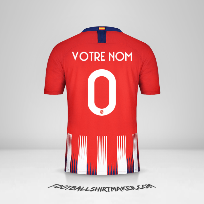 Maillot Atletico Madrid Cup 2018/19 -  votre nom - 0