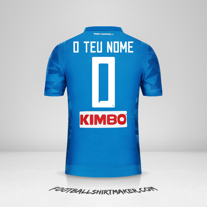 Camisola SSC Napoli 2018/19 -  o teu nome - 0