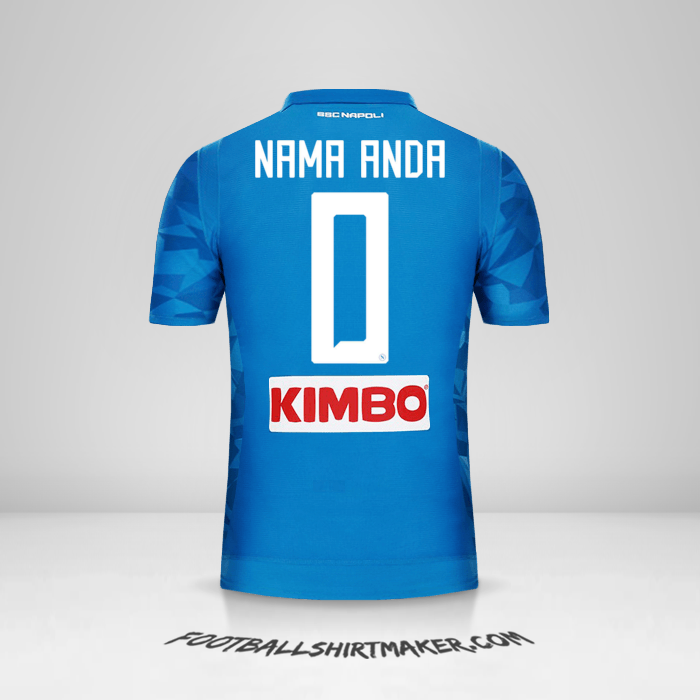 Jersey SSC Napoli 2018/19 -  nama anda - 0