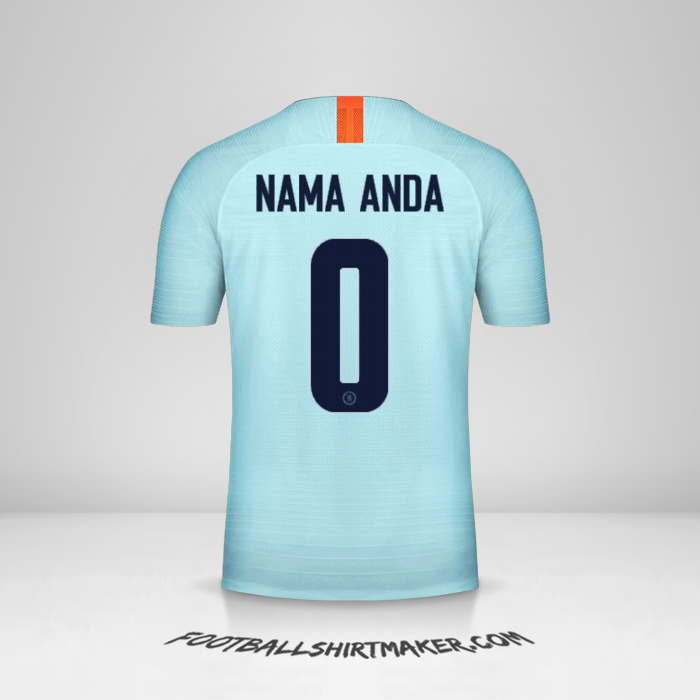 Jersey Chelsea Cup 2018/19 III -  nama anda - 0