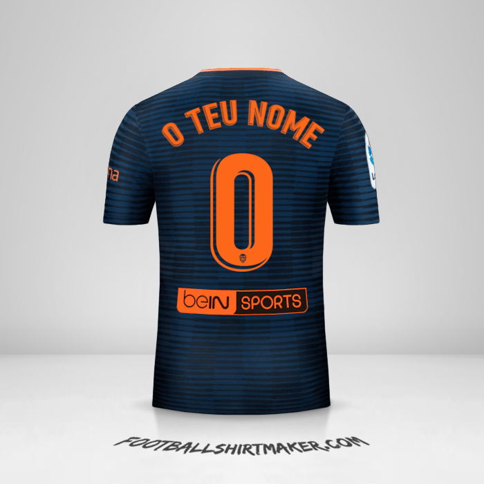 Camisola Valencia CF 2018/19 II -  o teu nome - 0