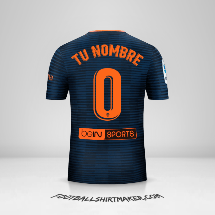 Camiseta Valencia CF 2018/19 II -  tu nombre - 0