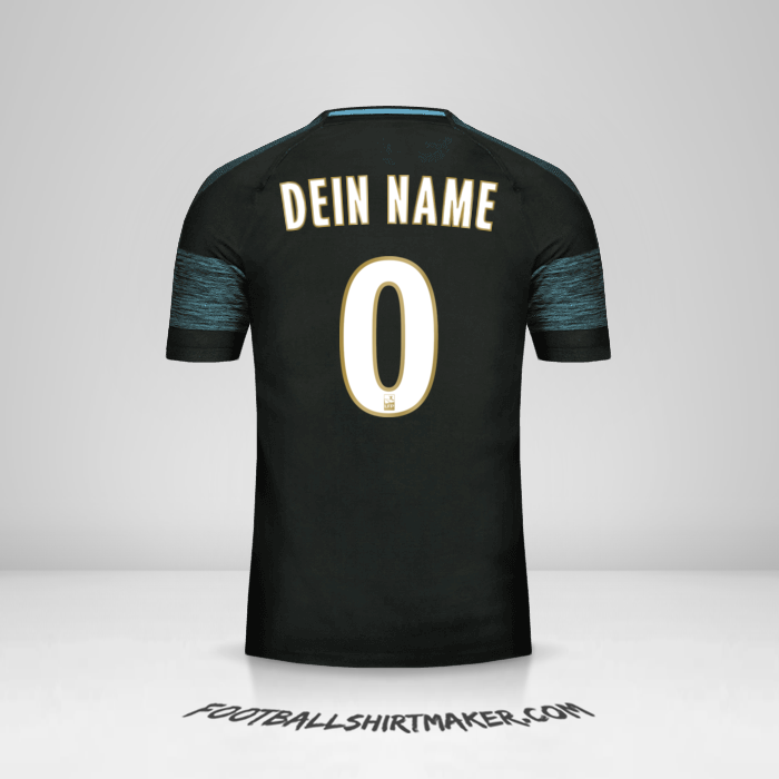 Trikot Olympique de Marseille 2018/19 II -  dein name - 0
