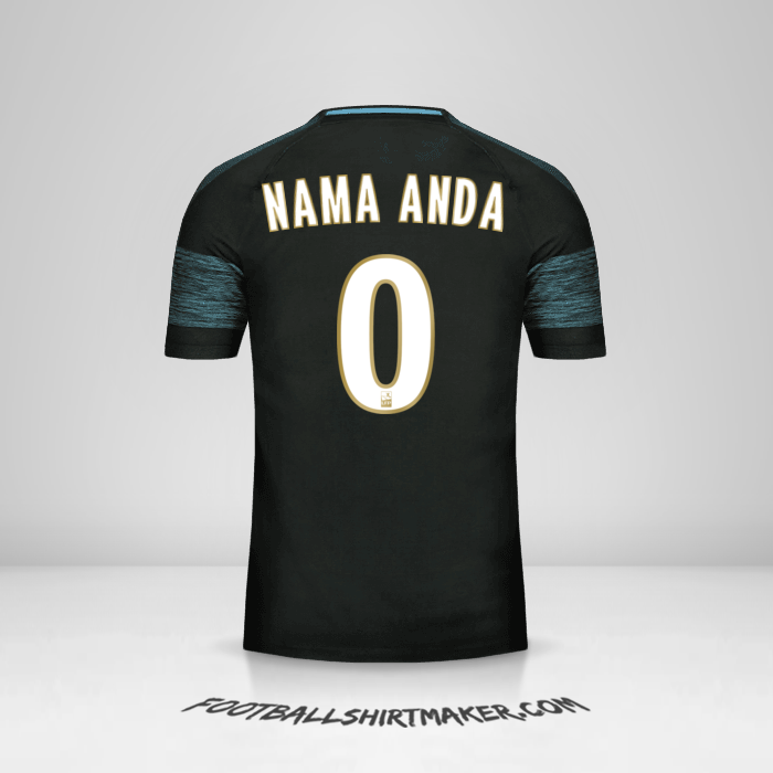 Jersey Olympique de Marseille 2018/19 II -  nama anda - 0
