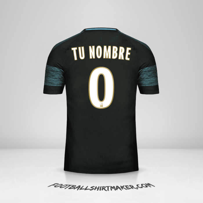 Camiseta Olympique de Marseille 2018/19 II -  tu nombre - 0