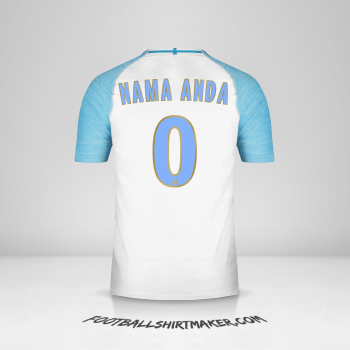 Jersey Olympique de Marseille 2018/19 -  nama anda - 0