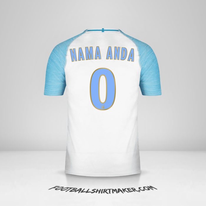 Jersey Olympique de Marseille 2018/19 -  nama anda - 0