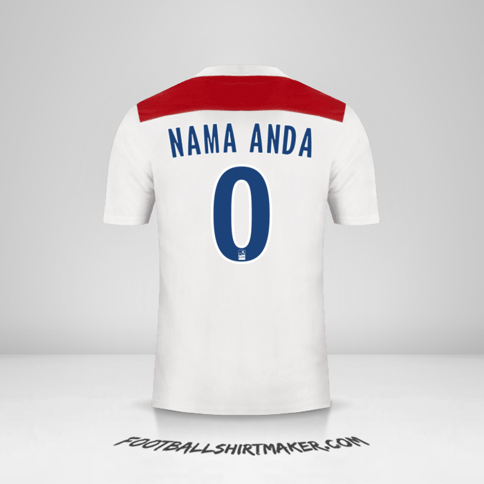 Jersey Olympique Lyon 2018/19 -  nama anda - 0
