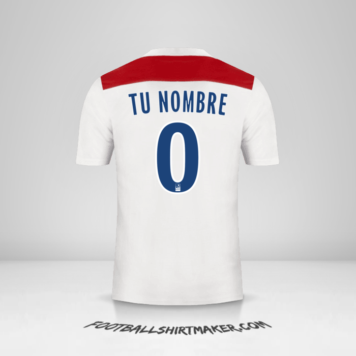Camiseta Olympique Lyon 2018/19 -  tu nombre - 0