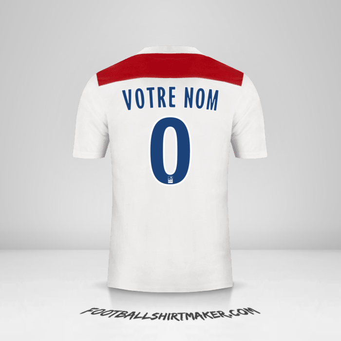 Maillot Olympique Lyon 2018/19 -  votre nom - 0