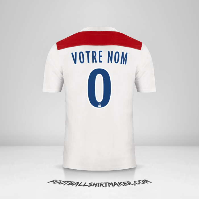 Maillot Olympique Lyon 2018/19 -  votre nom - 0
