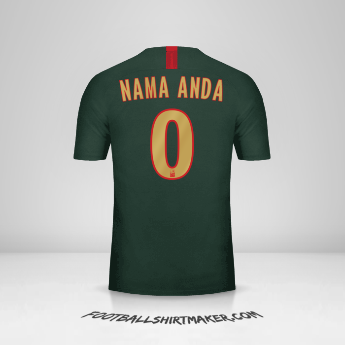 Jersey As Monaco 2018/19 II -  nama anda - 0