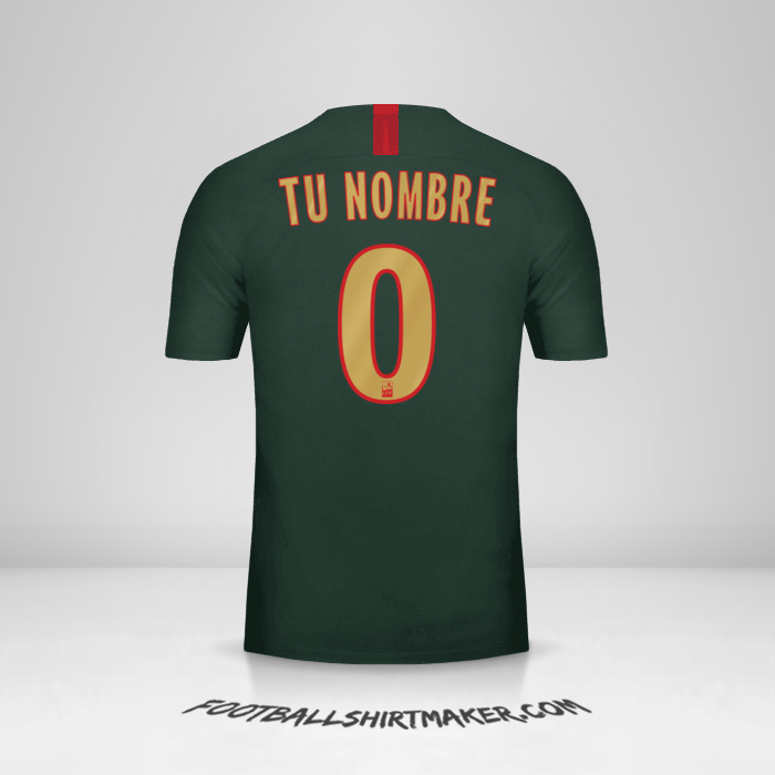Jersey As Monaco 2018/19 II -  tu nombre - 0
