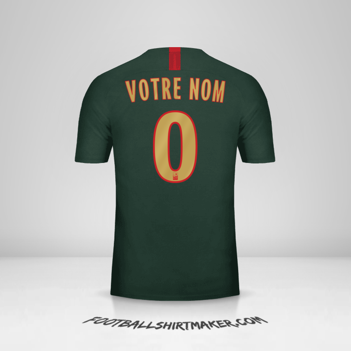Maillot As Monaco 2018/19 II -  votre nom - 0
