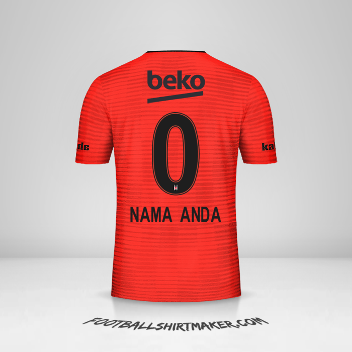 Jersey Besiktas JK 2018/19 III -  nama anda - 0