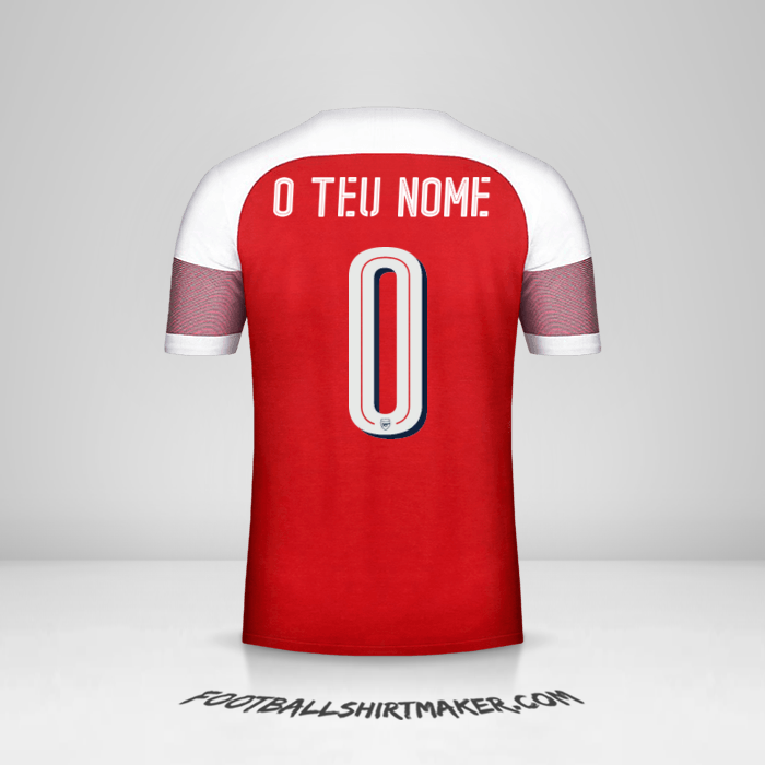 Camisola Arsenal Cup 2018/19 -  o teu nome - 0