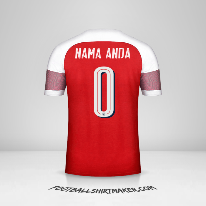 Jersey Arsenal Cup 2018/19 -  nama anda - 0