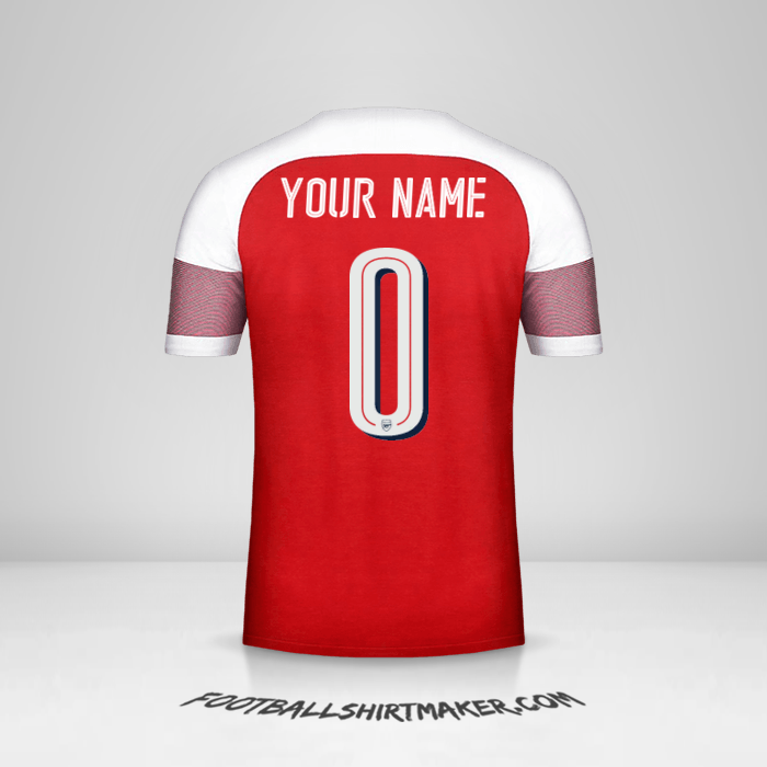 Jersey Arsenal Cup 2018/19 -  your name - 0