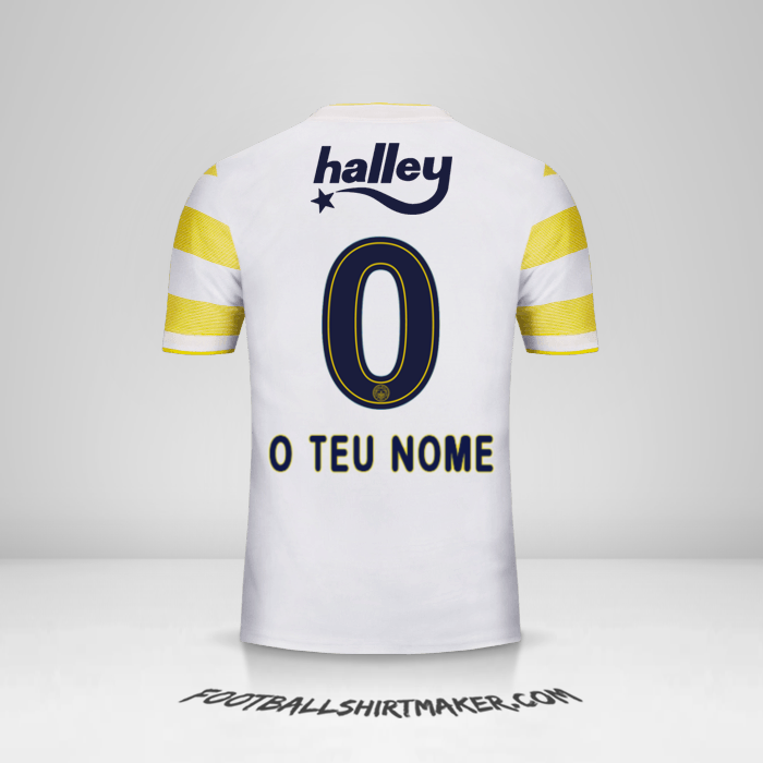 Camisola Fenerbahce SK 2018/19 II -  o teu nome - 0