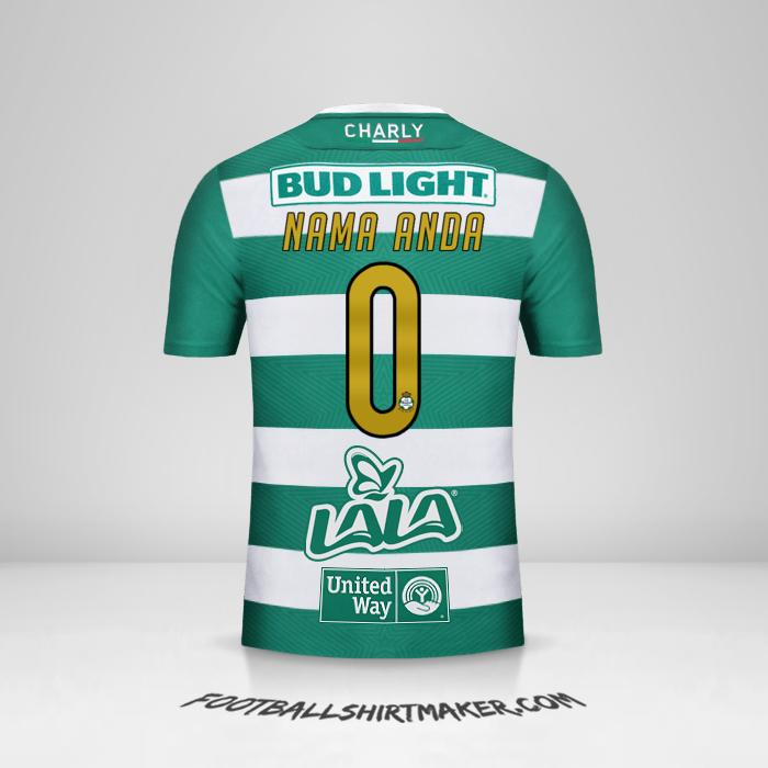 Jersey Santos Laguna 2018/19 -  nama anda - 0