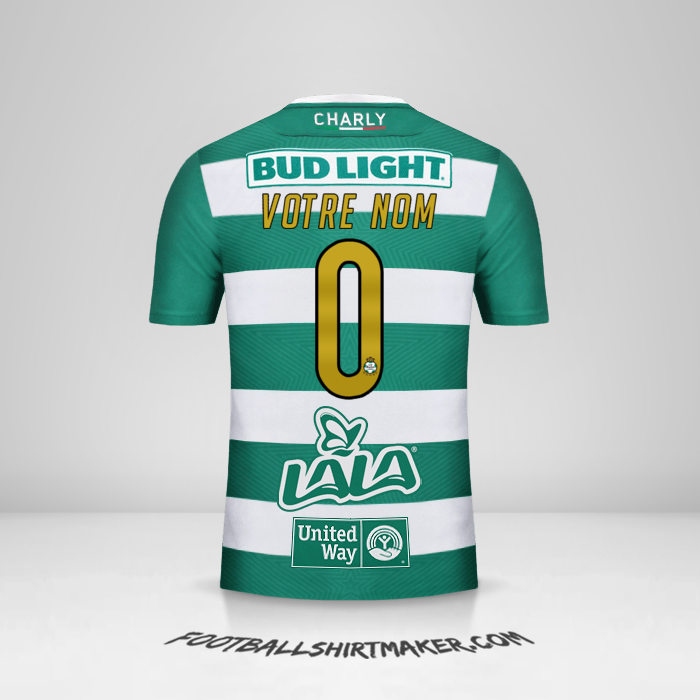 Maillot Santos Laguna 2018/19 -  votre nom - 0