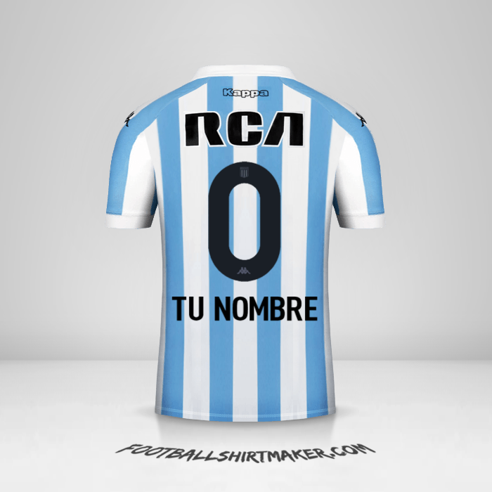 Camiseta Racing Club 2018 -  tu nombre - 0
