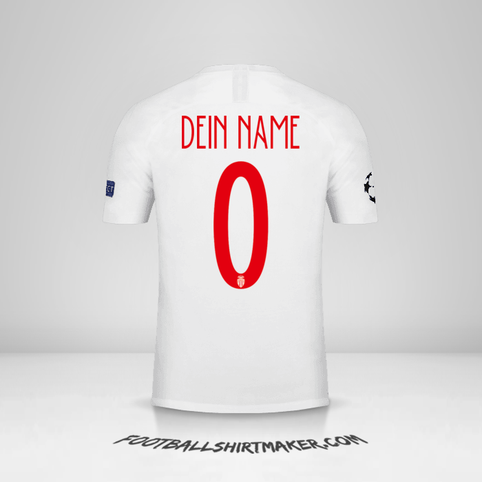 Trikot As Monaco Cup 2018/19 -  dein name - 0