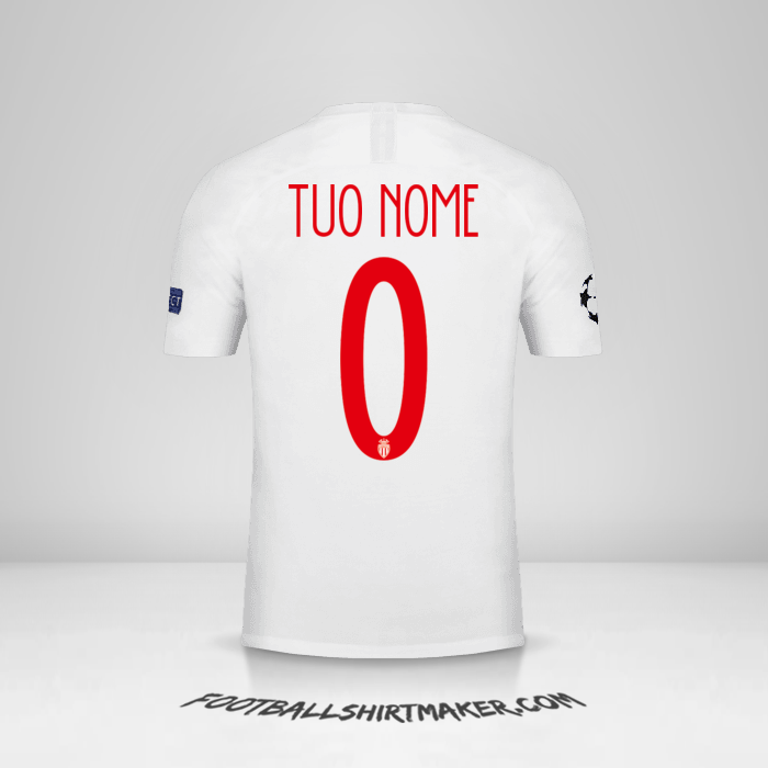 Maglia As Monaco Cup 2018/19 -  tuo nome - 0