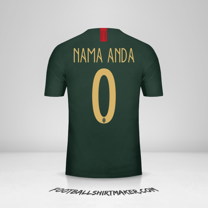 Jersey As Monaco Cup 2018/19 II -  nama anda - 0