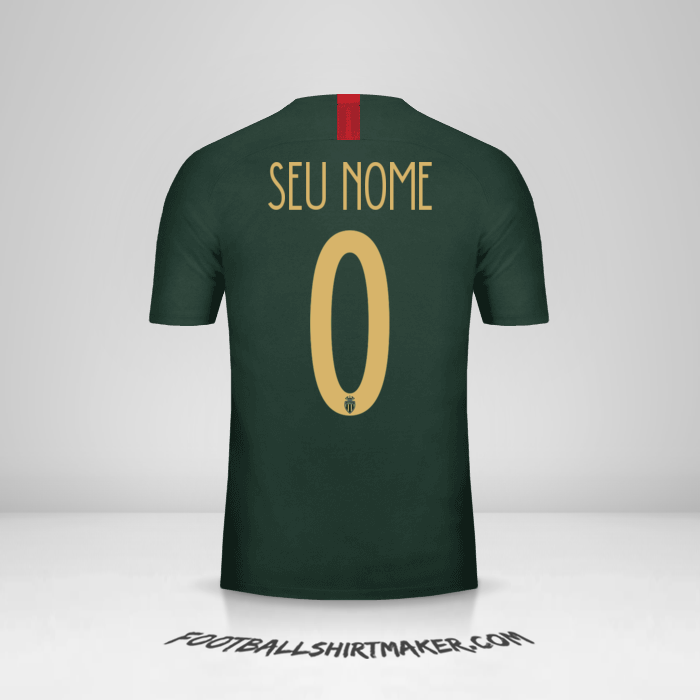 Camisa As Monaco Cup 2018/19 II -  seu nome - 0