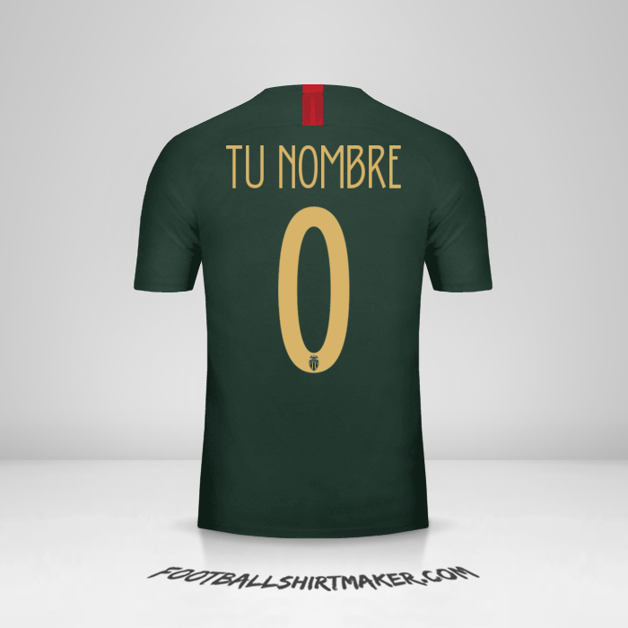 Camiseta As Monaco 2018/19 Cup II -  tu nombre - 0