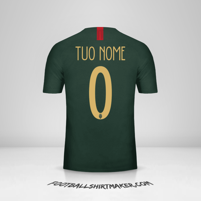 Maglia As Monaco Cup 2018/19 II -  tuo nome - 0