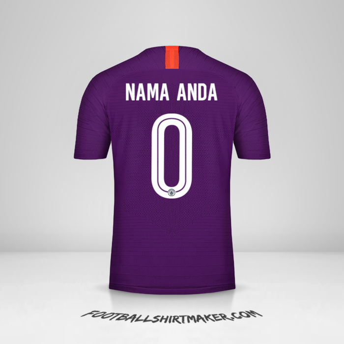 Jersey Manchester City Cup 2018/19 III -  nama anda - 0