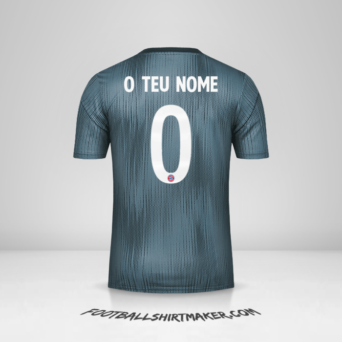 Camisola FC Bayern Munchen Cup 2018/19 III -  o teu nome - 0