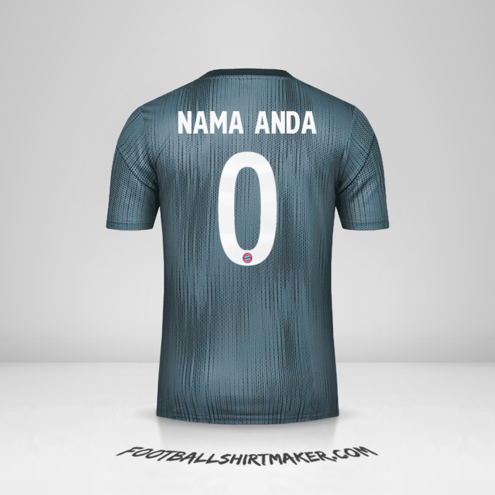 Jersey FC Bayern Munchen Cup 2018/19 III -  nama anda - 0