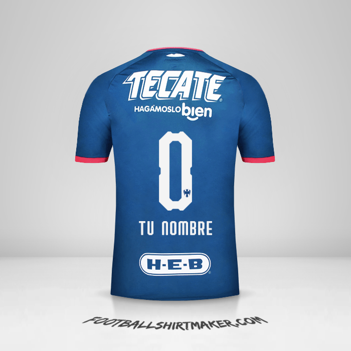 Camiseta Monterrey 2018/19 II -  tu nombre - 0